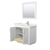 Custom image for White with Brushed Nickel Trim / White Quartz / 34