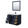 Custom image for Dark Blue with Matte Black Trim / White Quartz / 34