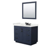 Custom image for Dark Blue with Matte Black Trim / White Quartz / 34