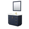 Custom image for Dark Blue with Brushed Gold Trim / Giotto Quartz / 34