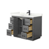 Custom image for Dark Gray with Matte Black Trim / Giotto Quartz / No Mirror