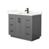 Custom image for Dark Gray with Matte Black Trim / Giotto Quartz / No Mirror