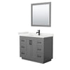 Custom image for Dark Gray with Matte Black Trim / White Quartz / 34