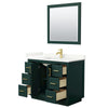 Custom image for Green with Brushed Gold Trim / Giotto Quartz / 34