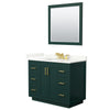 Custom image for Green with Brushed Gold Trim / Giotto Quartz / 34