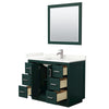 Custom image for Green with Brushed Nickel Trim / Giotto Quartz / 34