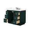 Custom image for Green with Brushed Nickel Trim / Giotto Quartz / No Mirror
