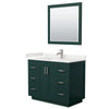 Custom image for Green with Brushed Nickel Trim / White Quartz / 34