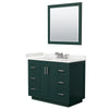 Custom image for Green with Brushed Nickel Trim / White Quartz / 34