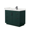 Custom image for Green with Matte Black Trim / White Quartz / No Mirror