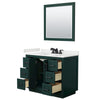 Custom image for Green with Matte Black Trim / White Quartz / 34