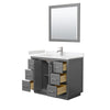 Custom image for Dark Gray with Brushed Nickel Trim / Carrara Cultured Marble / 34