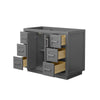 Custom image for Dark Gray with Brushed Nickel Trim / No Mirror