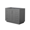 Custom image for Dark Gray with Brushed Nickel Trim / No Mirror