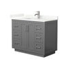 Custom image for Dark Gray with Brushed Nickel Trim / Giotto Quartz / No Mirror