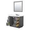 Custom image for Dark Gray with Brushed Nickel Trim / Giotto Quartz / 34
