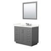 Custom image for Dark Gray with Brushed Nickel Trim / Giotto Quartz / 34