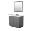 Custom image for Dark Gray with Brushed Nickel Trim / White Cultured Marble / 34
