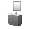 Custom image for Dark Gray with Brushed Nickel Trim / White Quartz / 34