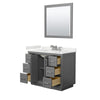 Custom image for Dark Gray with Brushed Nickel Trim / White Quartz / 34