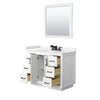 Custom image for White with Matte Black Trim / Carrara Cultured Marble / 34