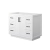 Custom image for White with Matte Black Trim / No Mirror