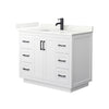 Custom image for White with Matte Black Trim / Giotto Quartz / No Mirror