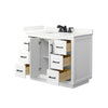 Custom image for White with Matte Black Trim / Giotto Quartz / No Mirror