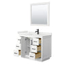 Custom image for White with Matte Black Trim / White Quartz / 34