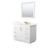 Custom image for White with Brushed Gold Trim / Giotto Quartz / 34