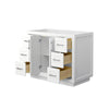 Custom image for White with Brushed Nickel Trim / No Mirror