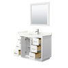 Custom image for White with Brushed Nickel Trim / Giotto Quartz / 34