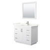 Custom image for White with Brushed Nickel Trim / Giotto Quartz / 34