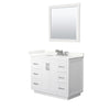 Custom image for White with Brushed Nickel Trim / Giotto Quartz / 34
