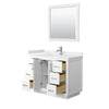 Custom image for White with Brushed Nickel Trim / White Cultured Marble / 34
