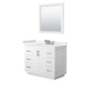 Custom image for White with Brushed Nickel Trim / White Cultured Marble / 34