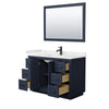 Custom image for Dark Blue with Matte Black Trim / White Quartz / 46