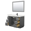 Custom image for Dark Gray with Matte Black Trim / White Quartz / 46