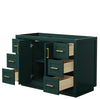 Custom image for Green with Brushed Gold Trim / No Mirror