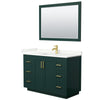 Custom image for Green with Brushed Gold Trim / Giotto Quartz / 46