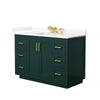 Custom image for Green with Brushed Gold Trim / Giotto Quartz / No Mirror