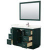 Custom image for Green with Brushed Nickel Trim / Giotto Quartz / 46