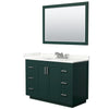 Custom image for Green with Brushed Nickel Trim / Giotto Quartz / 46