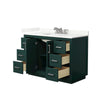 Custom image for Green with Brushed Nickel Trim / Giotto Quartz / No Mirror