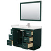 Custom image for Green with Brushed Nickel Trim / White Quartz / 46