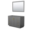 Custom image for Dark Gray with Brushed Gold Trim / 46