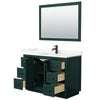 Custom image for Green with Matte Black Trim / Giotto Quartz / 46