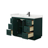 Custom image for Green with Matte Black Trim / White Quartz / No Mirror