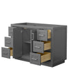 Custom image for Dark Gray with Brushed Nickel Trim / No Mirror