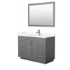 Custom image for Dark Gray with Brushed Nickel Trim / Giotto Quartz / 46